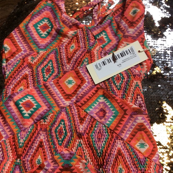 Tori Praver Seafoam one piece swim NWT sz xs - Picture 3 of 5